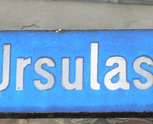 Strassenschild Ursulastraße Bochum